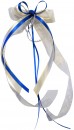 Antennenschleifen " Zoe " zur Hochzeit SCH0024 im 10er Set - creme, blau