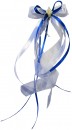 Antennenschleifen " Zoe " zur Hochzeit SCH0026 im 10er Set - weiß, blau