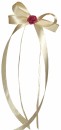 Antennenschleifen " Leni " zur Hochzeit SCH0045 im 25er Set - creme, bordeaux