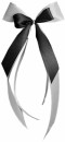 Antennenschleifen " Lisa " zur Hochzeit SCH0066 im 25er Set - weiß, schwarz