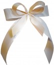 Antennenschleifen " Lisa " zur Hochzeit SCH0073 im 25er Set - weiß, aprikot