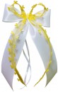 Antennenschleifen " Aurelia " zur Hochzeit im 10er Set SCH0100 - weiß, gelb