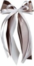 Antennenschleifen " Sarah " zur Hochzeit SCH0108 im 10er Set - weiß, braun