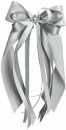 Antennenschleifen " Anna " zur Hochzeit SCH0110 im 10er Set - weiß, grau, silber