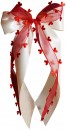 Antennenschleifen " Aurelia " zur Hochzeit im 10er Set SCH0123 - creme, rot