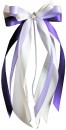 Antennenschleifen " Anna " zur Hochzeit SCH0139 im 10er Set - weiß, lila, flieder