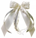 Antennenschleifen zur Hochzeit " HEART " SCH0145 im 10er Set - creme, champagner, ivory