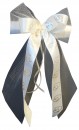 Antennenschleifen " Patricia " zur Hochzeit SCH0151 im 10er Set - creme Tüll