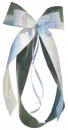 Antennenschleifen " Patricia " zur Hochzeit SCH0152 im 10er Set - weiss Tüll hellgrün