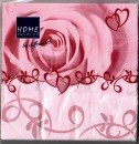 20 Servietten zur Hochzeit Rosen Herzen SV0014