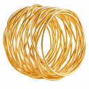 Goldener Serviettenring aus Draht – filigran & elegant | Serviettenring zur Miete / 0,50 €