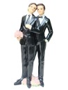 Tortenaufsatz Hochzeit Brautpaar Männer 21 cm Tortendeko Tortendekoration TA0021