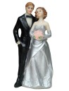 Tortenfigur Tortenaufsatz zur Silberhochzeit Brautpaar 13 cm TA0029