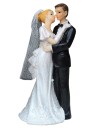 Tortenfigur Tortenaufsatz zur Hochzeit Brautpaar 18 cm TA0046