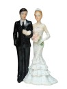 Tortenfigur Tortenaufsatz zur Hochzeit Brautpaar 11 cm TA0059