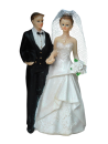 Tortendeko Tortenfigur Tortenaufsatz zur Hochzeit Brautpaar 12 cm TA0087