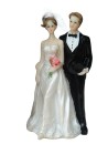 Tortendeko Tortenfigur Tortenaufsatz zur Hochzeit Brautpaar 12 cm TA0090