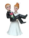 Tortendeko Tortenfigur Tortenaufsatz zur Hochzeit Brautpaar 9 cm TA0094