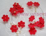 Tischdekoration zur Hochzeit Verlobung Kommunion Tischdeko TD0052 ( 2 - rote Blume )