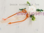 6 x Aufleger Tischdekoration aprikot orange zur Hochzeit Taufe Tischdeko TD0064 (6)