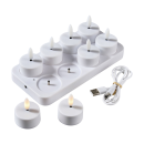 LED-Teelichter mieten – stimmungsvolles Kerzenlicht für eure Hochzeit / 0,80 € pro Stück