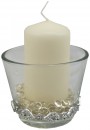 SET : 3 Kerzen & 3 Gläser Tischdekoration Hochzeit Taufe Kommunion Konfirmation VK012