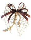 Weihnachtsschleifen Schleifen Geschenke Weihnachten WS1740 im 10er Set - gold, braun