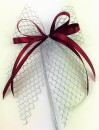 Weihnachtsschleifen Schleifen Geschenke Weihnachten WS1820 im 10er Set - silber, bordeaux