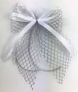Weihnachtsschleifen Schleifen Geschenke Weihnachten WS1824 im 10er Set - weiß, silber