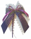 Weihnachtsschleifen Schleifen Geschenke Weihnachten WS1905 im 10er Set - lila, gold, violett