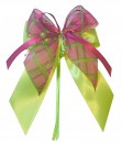 Weihnachtsschleifen Schleifen Geschenke Weihnachten WS1919 im 10er Set -  hellgrün, pink