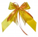 Weihnachtsschleifen Schleifen Geschenke Weihnachten WS1926 im 10er Set - gelb, orange