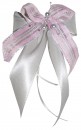 Weihnachtsschleifen Schleifen Geschenke Weihnachten WS1941 im 10er Set - grau, silber, rosa