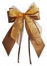Weihnachtsschleifen Schleifen Geschenke Weihnachten WS1976 im 10er Set - cappucino, orange, gold