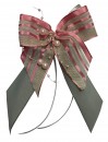 Weihnachtsschleifen Schleifen Geschenke Weihnachten WS2005 im 10er Set - rosa, grau