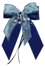 Weihnachtsschleifen Schleifen Geschenke Weihnachten WS2007 im 10er Set - hellblau, blau, weiß