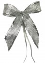 Weihnachtsschleifen Schleifen Geschenke Weihnachten WS2018 im 10er Set - silber