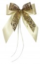 Weihnachtsschleifen Schleifen Geschenke Weihnachten WS2021 im 10er Set - braun, creme, gold