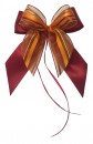 Weihnachtsschleifen Schleifen Geschenke Weihnachten WS2023 im 10er Set - bordeaux, orange, braun