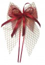 Weihnachtsschleifen Schleifen Geschenke Weihnachten WS2027 im 10er Set - gold, bordeaux