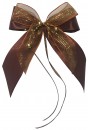 Weihnachtsschleifen Schleifen Geschenke Weihnachten WS2028 im 10er Set - braun, gold
