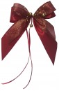 Weihnachtsschleifen Schleifen Geschenke Weihnachten WS2031 im 10er Set - bordeaux, rot, gold