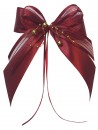 Weihnachtsschleifen Schleifen Geschenke Weihnachten WS2049 im 10er Set - bordeaux, gold