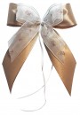 Weihnachtsschleifen Schleifen Geschenke Weihnachten WS2052 im 10er Set - cappuccino, creme