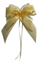 Weihnachtsschleifen Schleifen Geschenke Weihnachten WS2056 im 10er Set - creme, gold