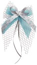 Weihnachtsschleifen Schleifen Geschenke Weihnachten WS2201 im 10er Set - türkis, silber