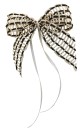 Weihnachtsschleifen Schleifen Geschenke Weihnachten WS2222 im 10er Set - beige, grün