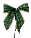 Weihnachtsschleifen Schleifen Geschenke Weihnachten WS2321 im 10er Set -  grün, gold