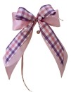 Weihnachtsschleifen Schleifen Geschenke Weihnachten WS2329 im 10er Set - rosa, flieder, weiß, kariert