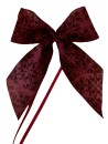 Weihnachtsschleifen Schleifen Geschenke Weihnachten WS2336 im 10er Set - bordeaux, pflaume